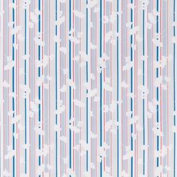 [660526] LIGHT BLUE, FLOWERS AND STRIPES DESIGN