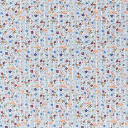 [660527] LIGHT BLUE, STRIPES AND MINI FLOWERS DESIGN