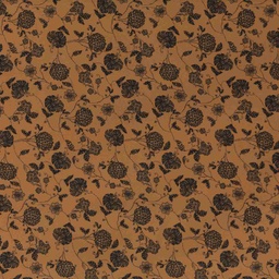 [660532] LIGHT BROWN, ORNAMENTAL FLOWERS DESIGN