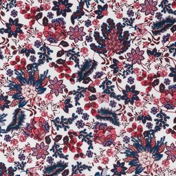 [660552] RED, FLOWERS AND PAISLEYS DESIGN