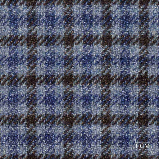 [321037] BLUE, BROWN HOUNDSTOOTH