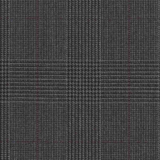 [823202] DARK GREY, PURPLE CHECKS