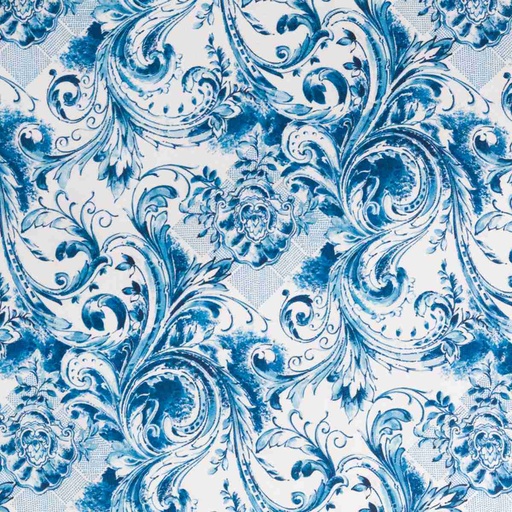 [664640] BLUE FLORAL PATTERN