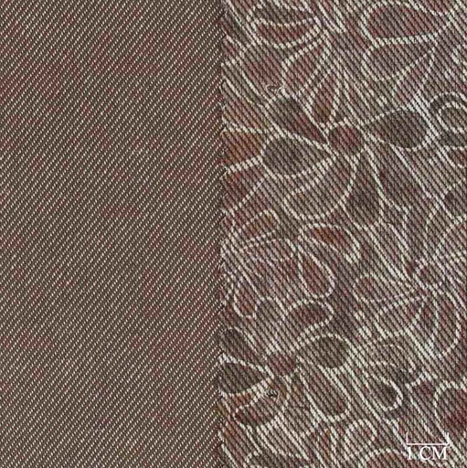 [701931] BROWN, FLOWERS DESIGN (DOUBLE-FACED)