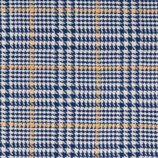 [665206] WHITE, BLUE & YELLOW CHECKS