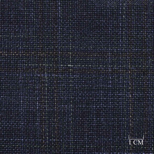 [610927] DARK BLUE, BROWN CHECKS