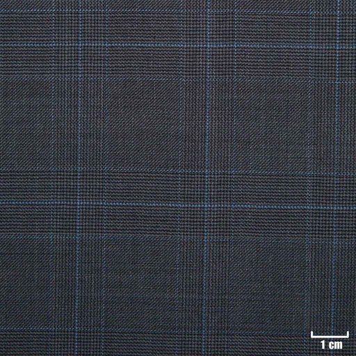 [500306] GREY, BIG BLUE CHECKS