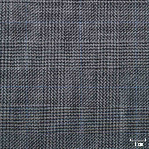 [209602] MEDIUM GREY, BIG BLUE CHECKS