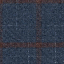 [316203] BLUE, BROWN CHECKS