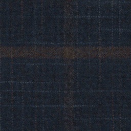[316204] DARK BLUE, BROWN CHECKS