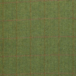 [351128] GREEN, RED/ORANGE CHECKS