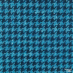 [401882] TURQUOISE BLUE, HOUNDSTOOTH