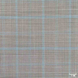 [401803] PURPLE, TURQUOISE BLUE CHECKS