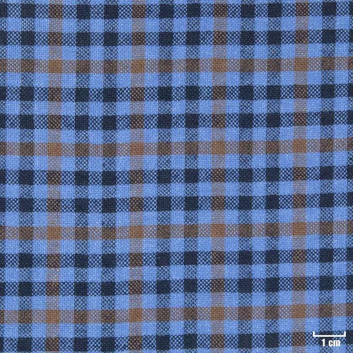 [401334] BLUE, BROWN CHECKS