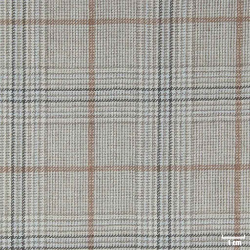 [401341] LIGHT TAN, MIXED BLUE/BROWN CHECKS