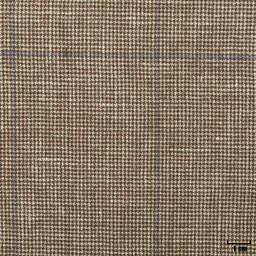 [402101] LIGHT BROWN, BLUE CHECKS
