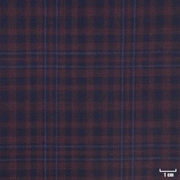 [450741] BURGUNDY, MIXED BLUE/WHITE CHECKS