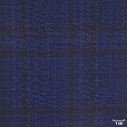 [450742] BLUE, MIXED WHITE/BROWN CHECKS