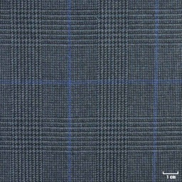 [450825] DARK GREY, BLUE CHECKS