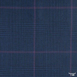 [450827] DARK BLUE, PINK CHECKS