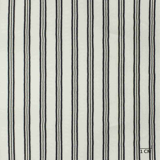 [H10484] WHITE, BLACK STRIPES