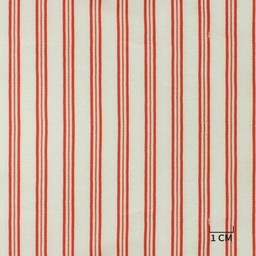 [H10488] WHITE, RED STRIPES