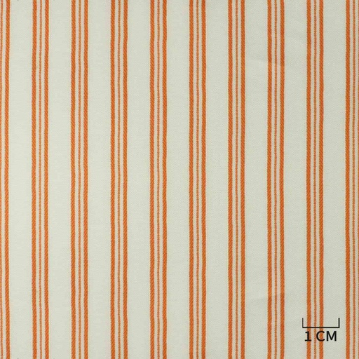 [H10493] WHITE, ORANGE STRIPES