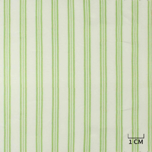 [H10494] WHITE, GREEN STRIPES