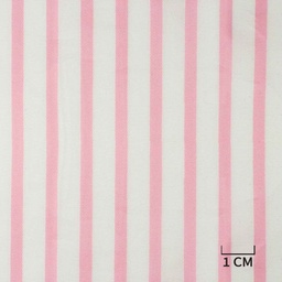 [H10497] WHITE, PINK STRIPES