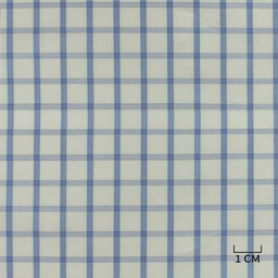 [H10434] WHITE, BLUE CHECKS