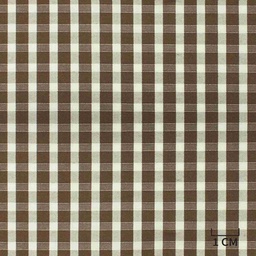 [H10518] WHITE/BROWN, CHECKS
