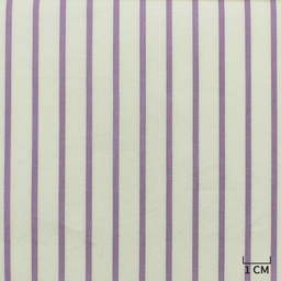 [H10409] WHITE, PURPLE STRIPES