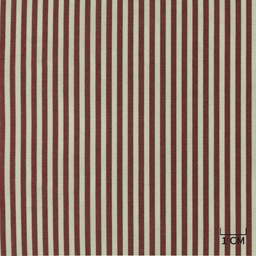 [H10453] WHITE/BURGUNDY STRIPES