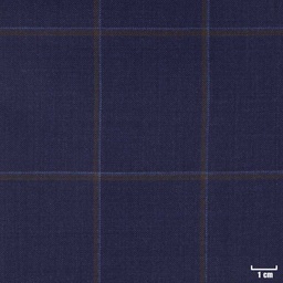 [315809] DARK BLUE, BROWN CHECKS
