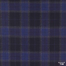 [315818] DARK BLUE, SMALL CHECKS