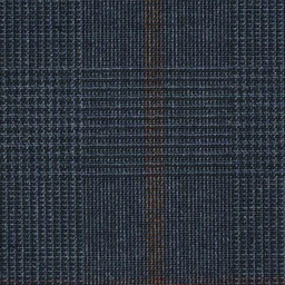 [316735] DARK BLUE, BROWN CHECKS (4 PLY) (DR# 18035)