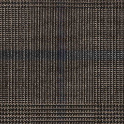 [316736] DARK BROWN, BLUE CHECKS (4 PLY)