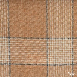 [316014] ORANGE, BIG BROWN CHECKS