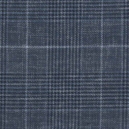 [317032] DARK BLUE, OFF WHITE CHECKS