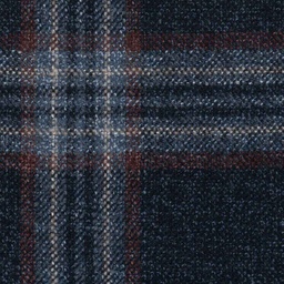 [316624] DARK BLUE, BROWN CHECKS