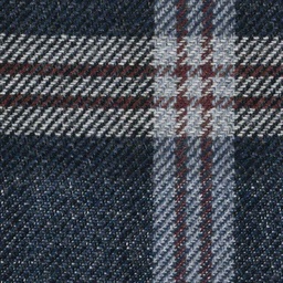 [316642] DARK BLUE, BROWN CHECKS