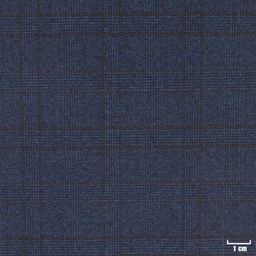 [315605] BLUE, SMALL BROWN CHECKS