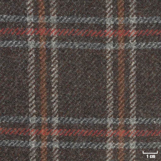 [315723] BROWN, OFF WHITE/RED/ORANGE CHECKS