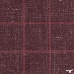 [403813] BURGUNDY, BIG CHECKS