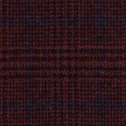 [404305] BURGUNDY, BLUE CHECKS