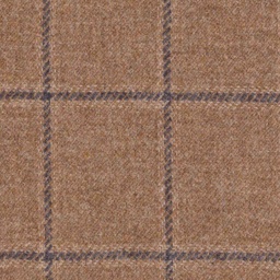 [404320] LIGHT BROWN, BLUE CHECKS
