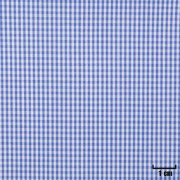 [H11202] WHITE, SMALL BLUE CHECKS