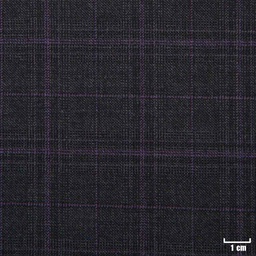 [501111] DARK GREY, PURPLE CHECKS