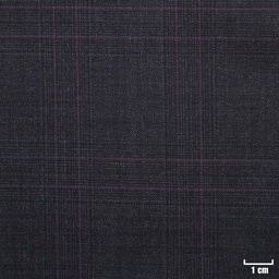 [500304] DARK GREY, PURPLE CHECKS