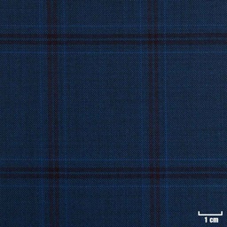 [224303] DARK BLUE, BROWN CHECKS